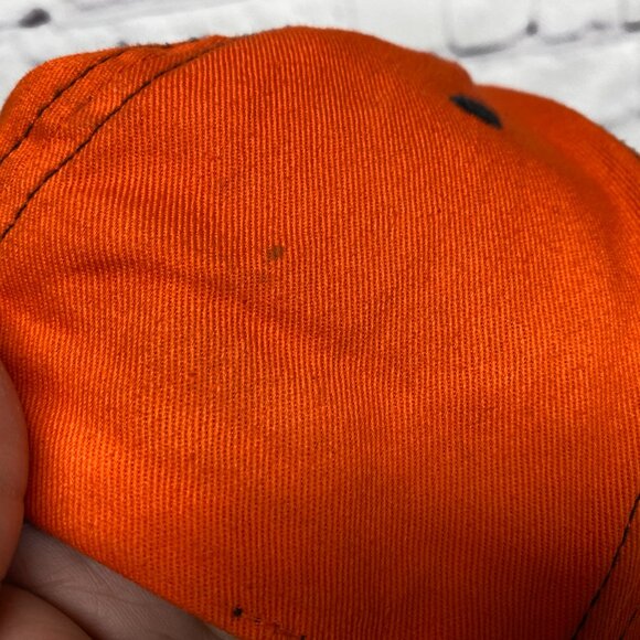 Kubota Baseball Hat Cap Strap Back Orange CHOKO Embroidered SWEAT STAINS - Picture 10 of 14